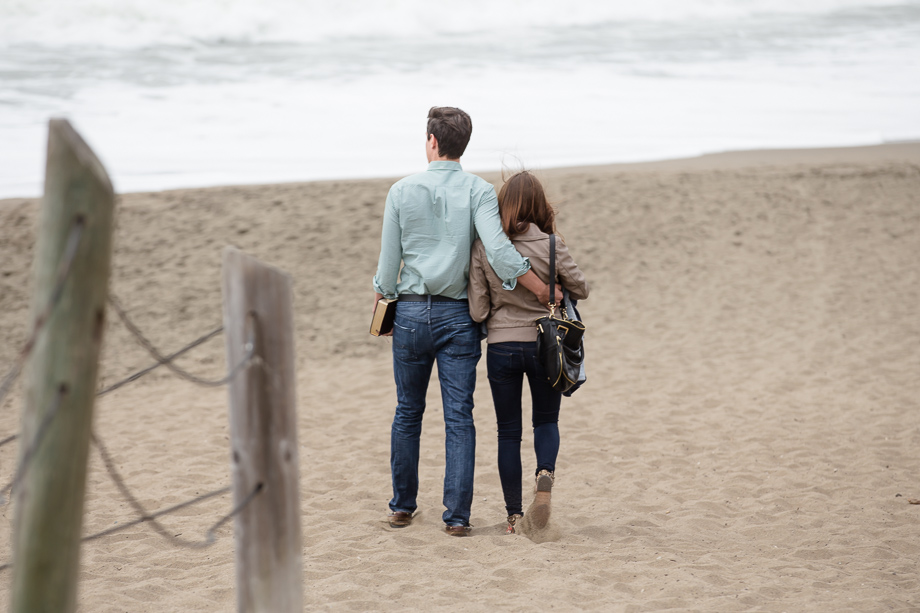 Walking towards the proposal site - Baker beach, San Francisco