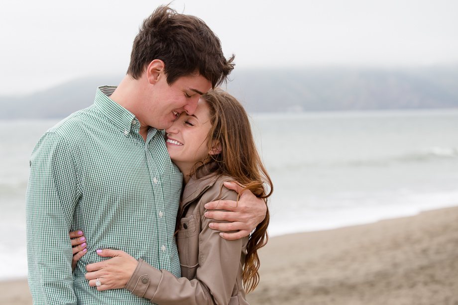 She said yes! The emotions are overwhelming - surprise marriage proposal at Baker Beach