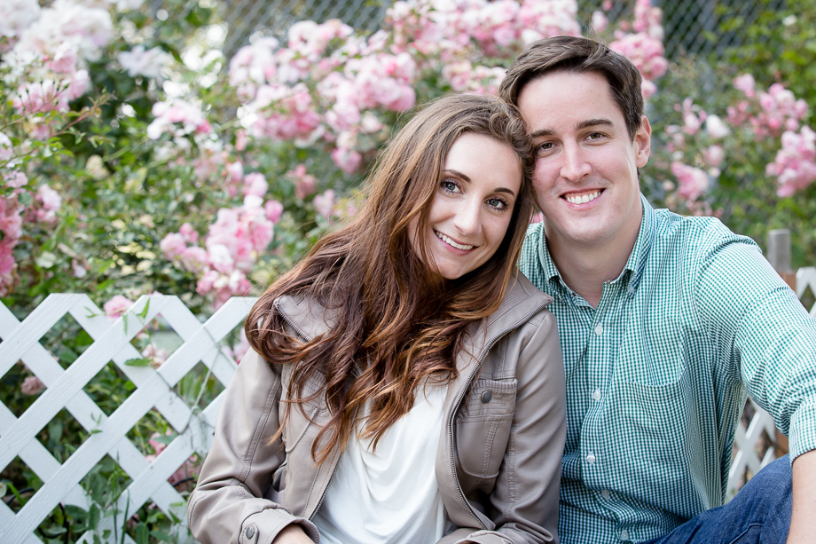 Alamo Square mini engagement session after the proposal