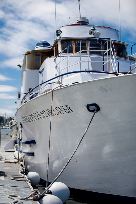 the Commodore Hornblower docked at Berkeley Marina for a wedding