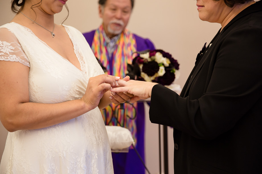 Ring exchange at the county chapel