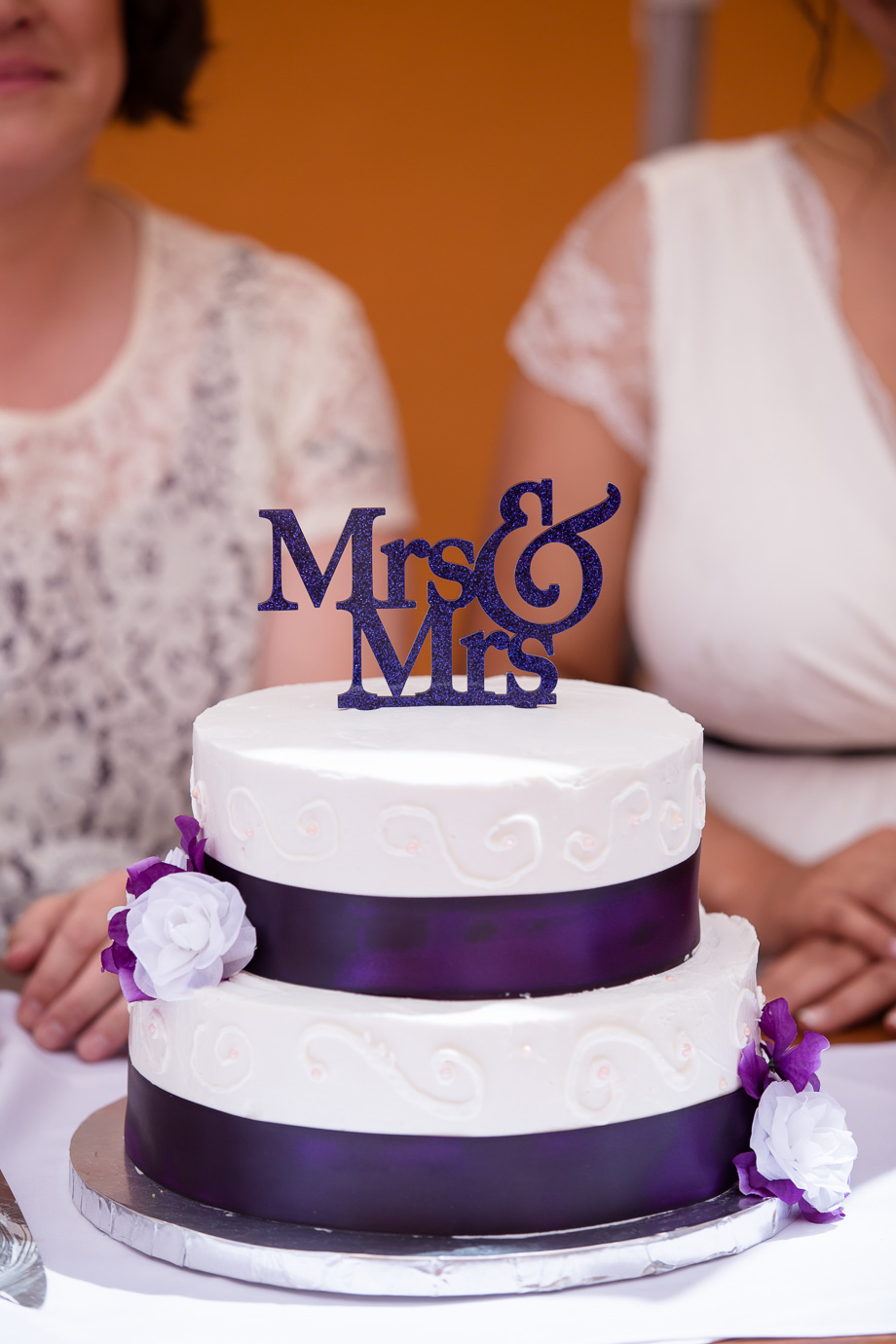 Cute Mrs and Mrs cake topper for the beautiful lesbian wedding!