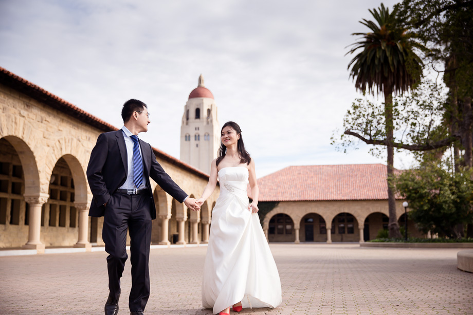 Stanford Univerity Hoover Tower 湾区婚纱写真 - 斯坦福校园
