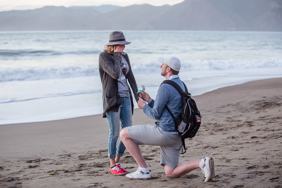 san francisco proposal at baker beach