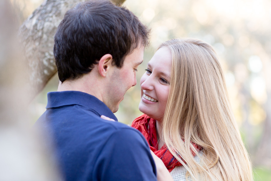soft and romantic couple portrait - they are engaged!