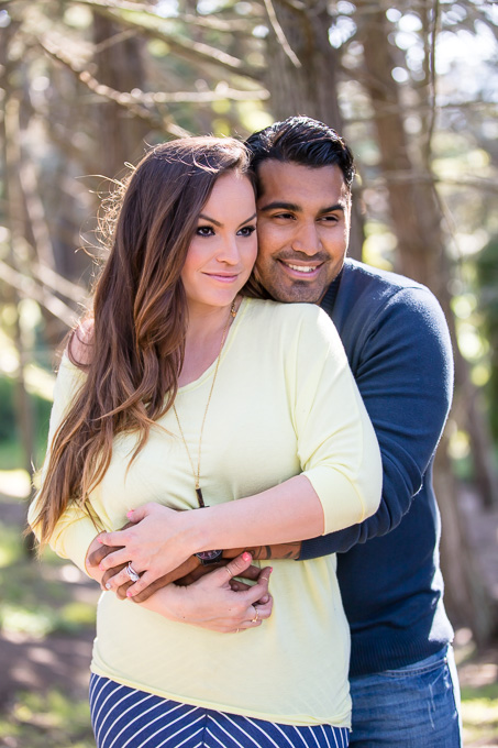 a gorgeous couple engagement portrait