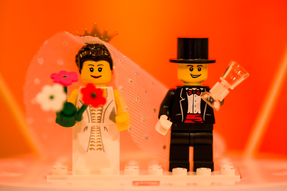 cute lego wedding cake topper