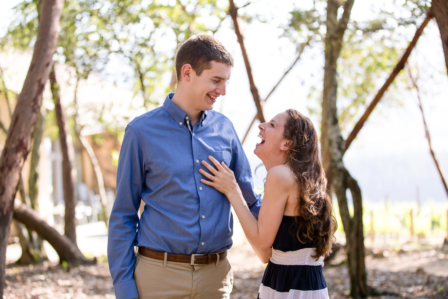 she was so happy about the proposal that she laughed the entire photo session