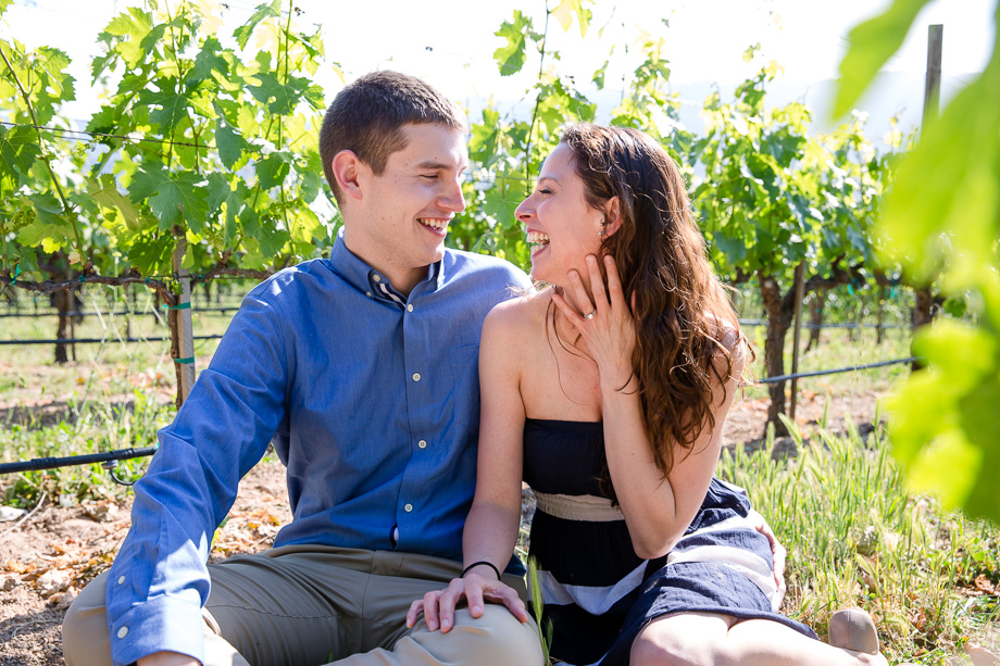 they got engaged in the vineyards