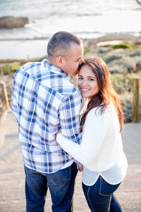 a happy couple that just got engaged