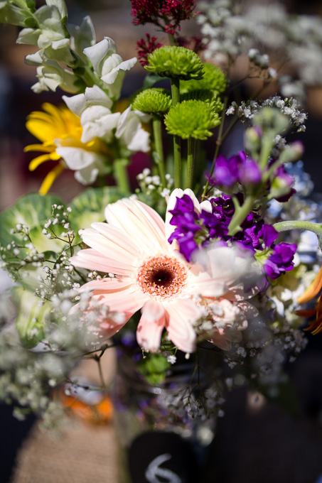 DIY floral table centerpieces