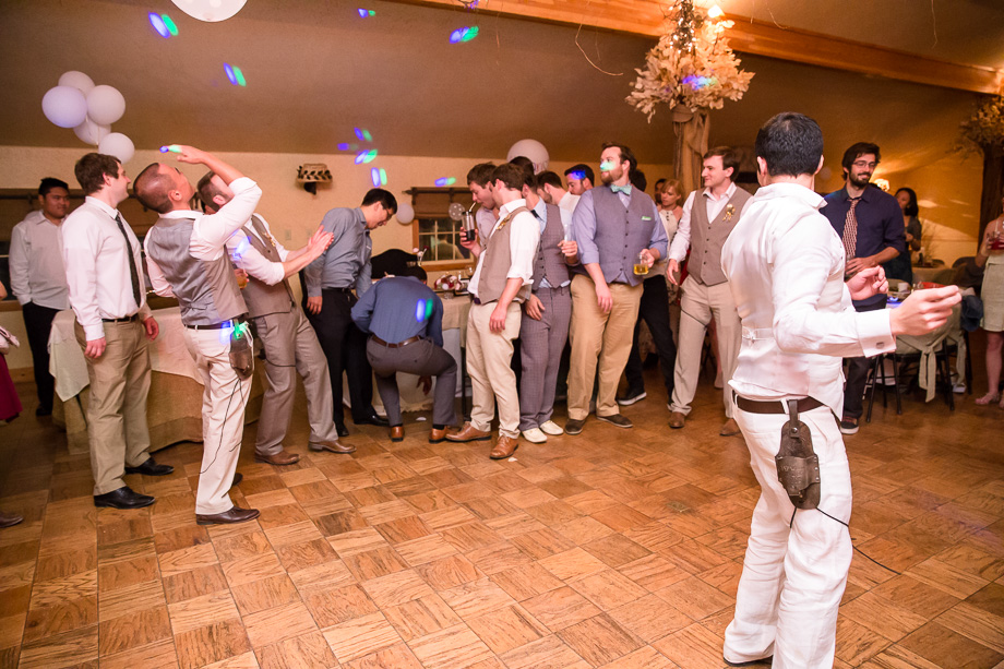 funny garter toss - it went straight to the ground