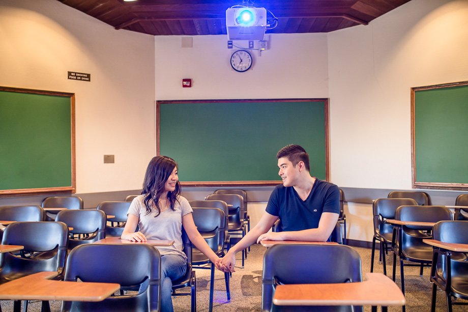 Classroom engagement photo at Foothill College