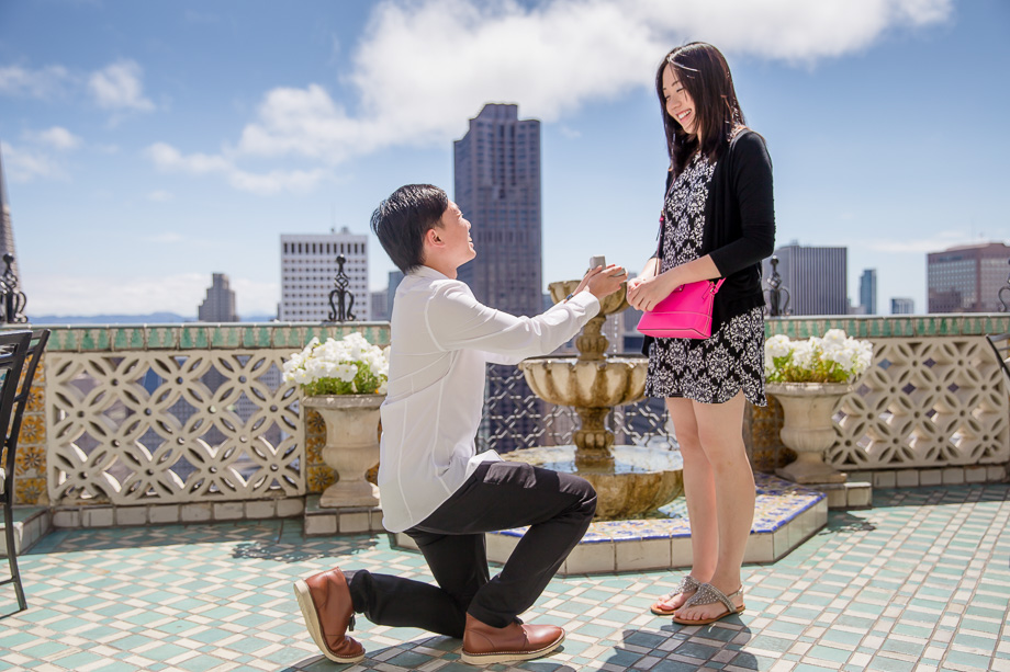 surprise San Francisco marriage proposal