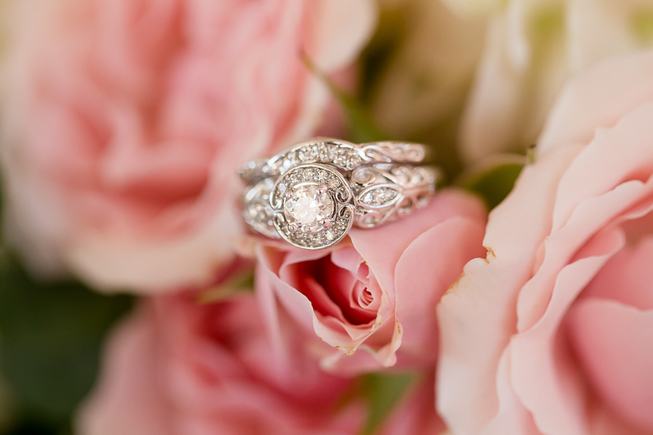 macro photo of diamond ring set crafted by grooms father
