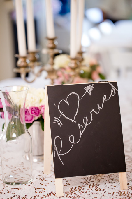 DIY reserved seating sign