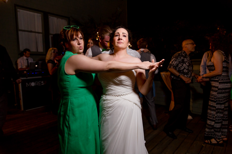 bride dancing with MOH