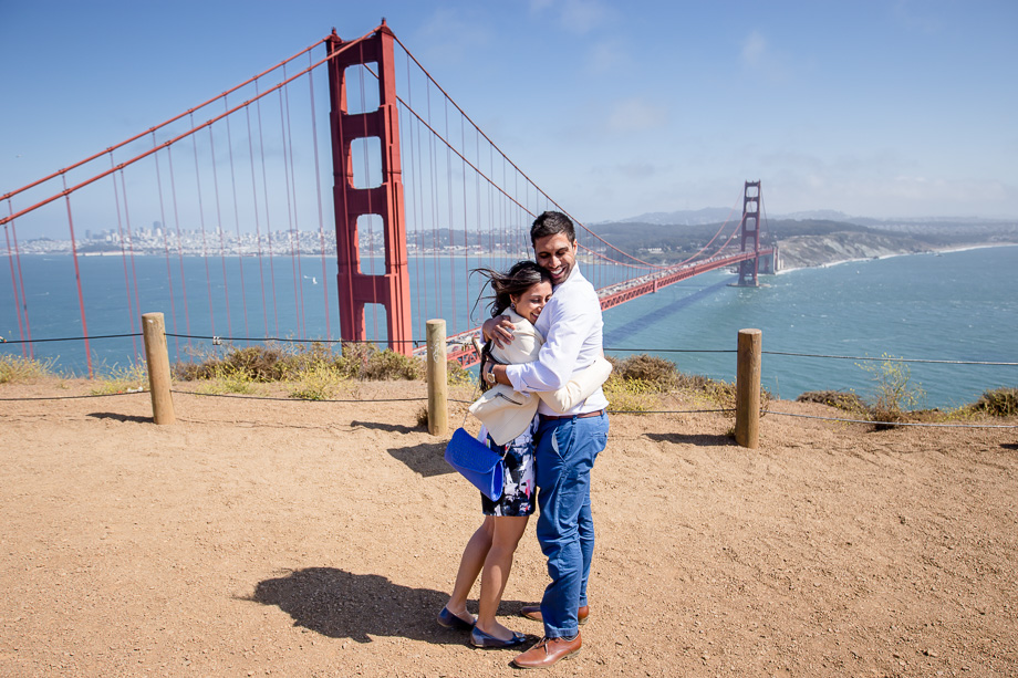 San Francisco surprise proposal photo
