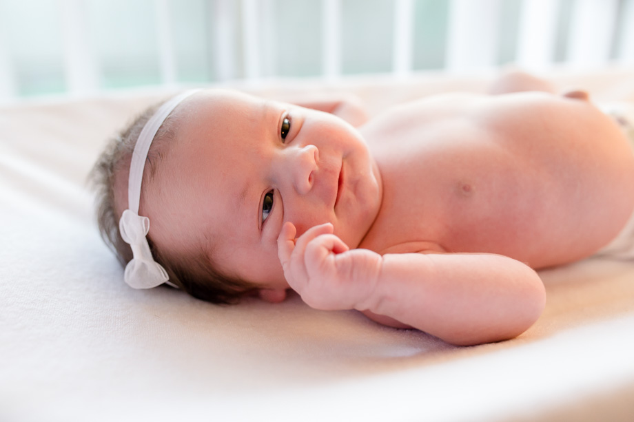 beautiful newborn baby girl portrait - bay area lifestyle newborn photographer