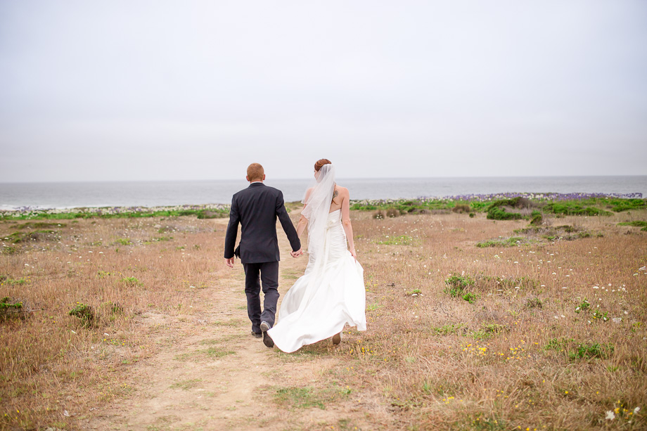 Oceano Hotel wedding - Montara beach couple portrait