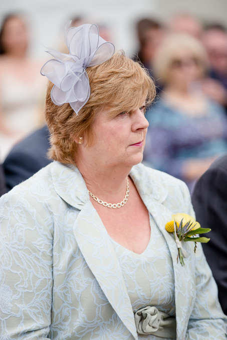 grooms mother during wedding ceremony