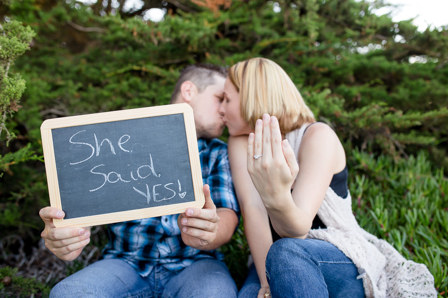 she said yes chalk sign