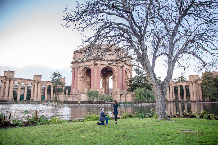 San Francisco surprise engagement photographer