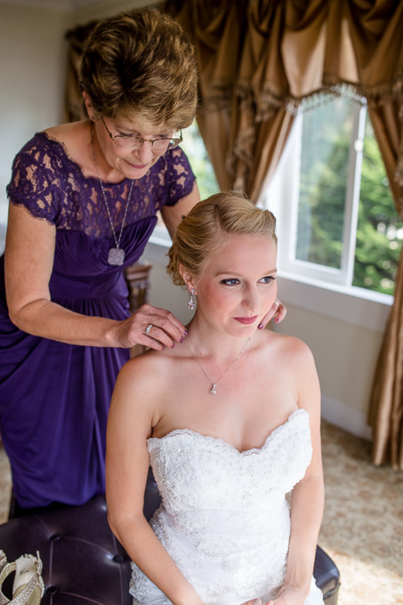 getting ready at the bridal suite - San Francisco wedding photographer