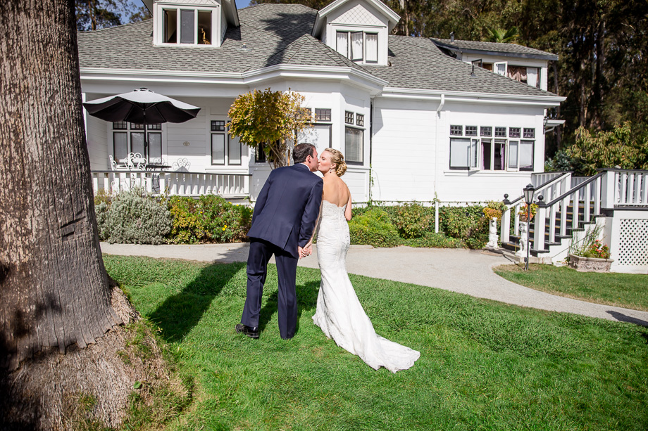 outdoor bride and groom portrait - Santa Cruz wedding photographer