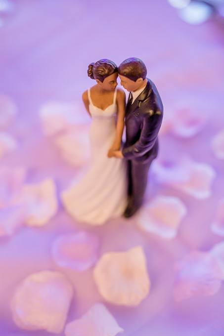 romantic bride and groom wedding cake topper