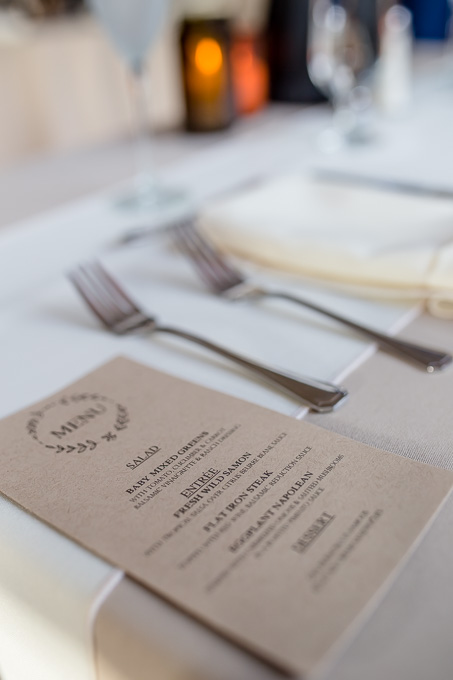 wedding reception menus