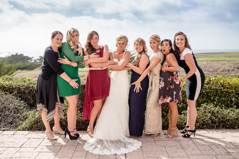 funny and cute bridal party photo