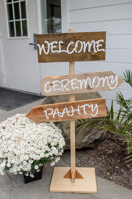 wedding sign idea - welcome, ceremony, paahty
