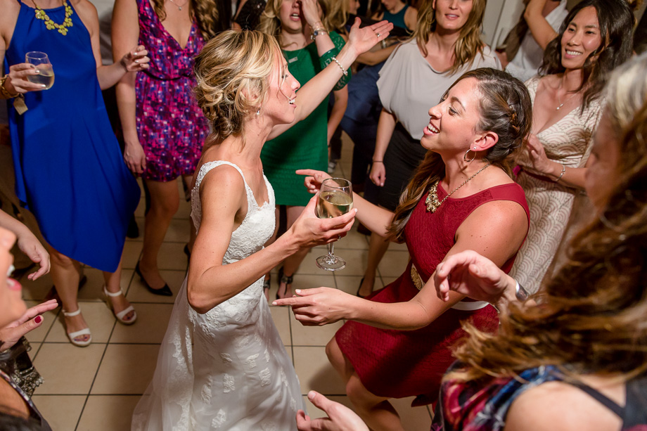bride tearing up the dance floor