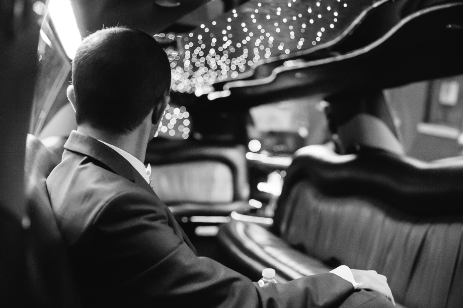 groom in his limo to San Francisco city hall