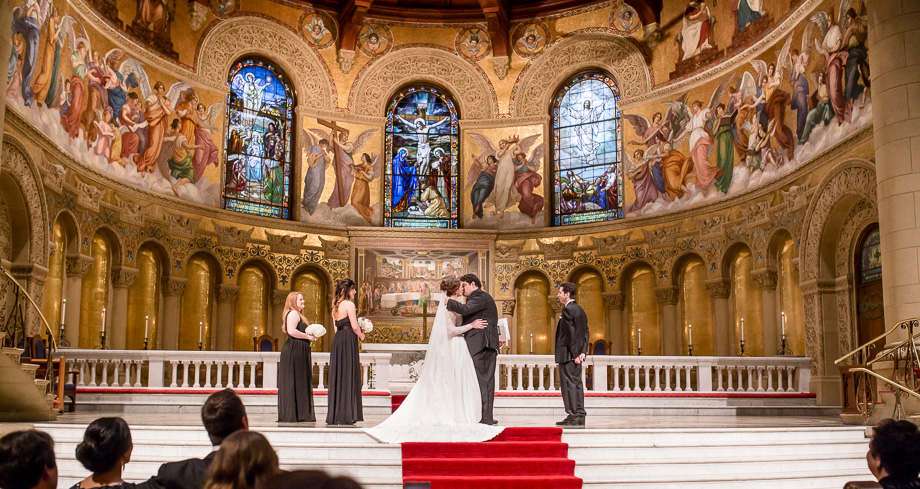 stanford chapel wedding ceremony photo