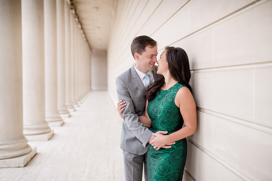 romantic SF engagement save the date picture at Legion of Honor