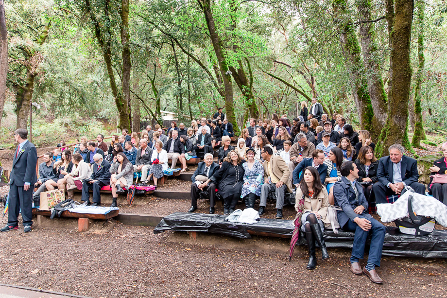 wedding family and guests at Uvas Canyon County Park