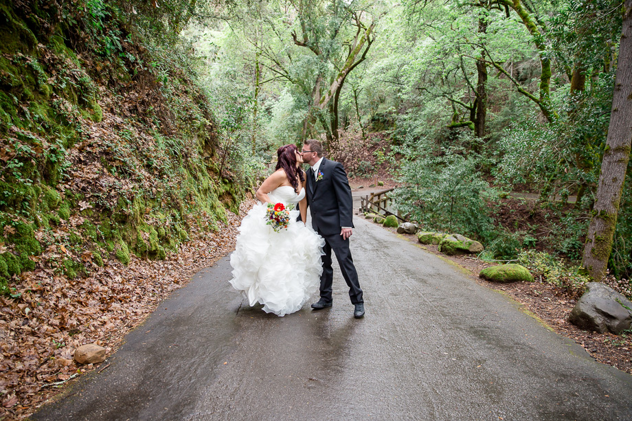 wedding photos at Uvas Canyon Park