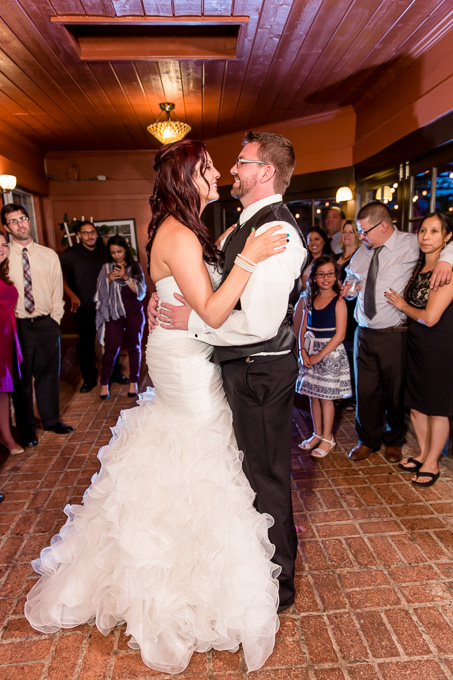 bride and groom first dance at Mama Mias Morgan Hill