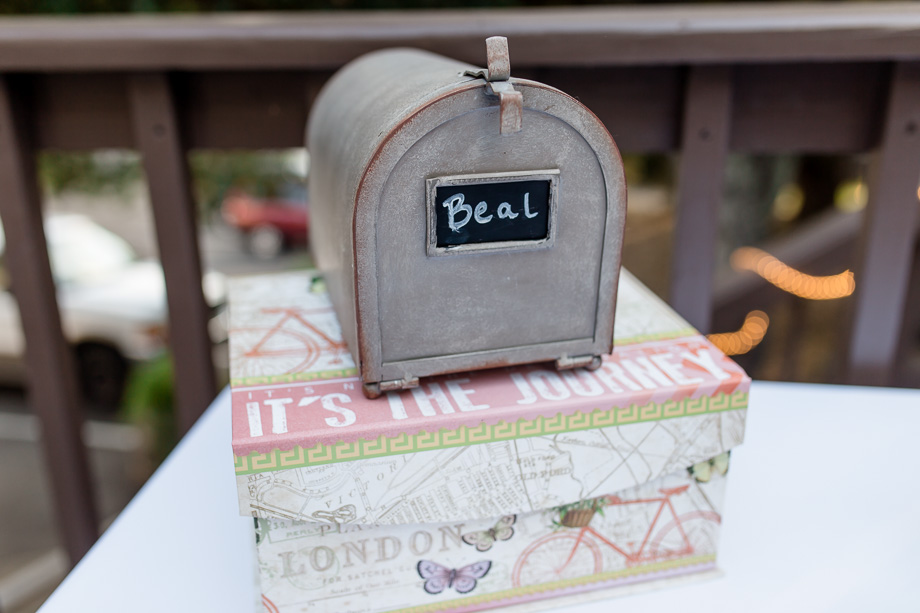 travel-themed wedding card box