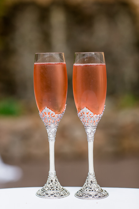 stunning champagne flutes for the newlyweds