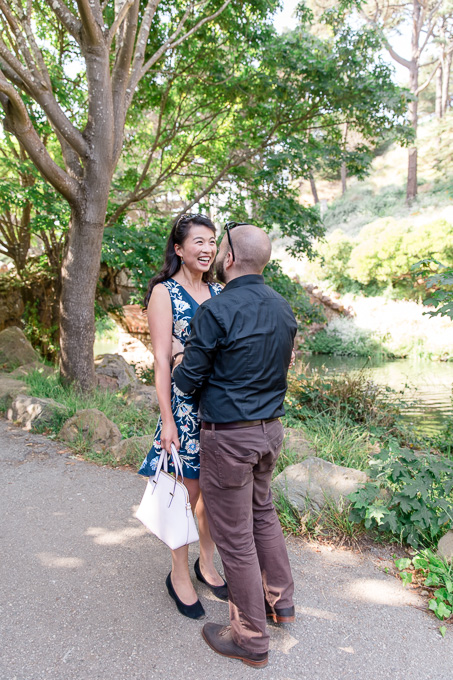 couple portrait at Stow Lake