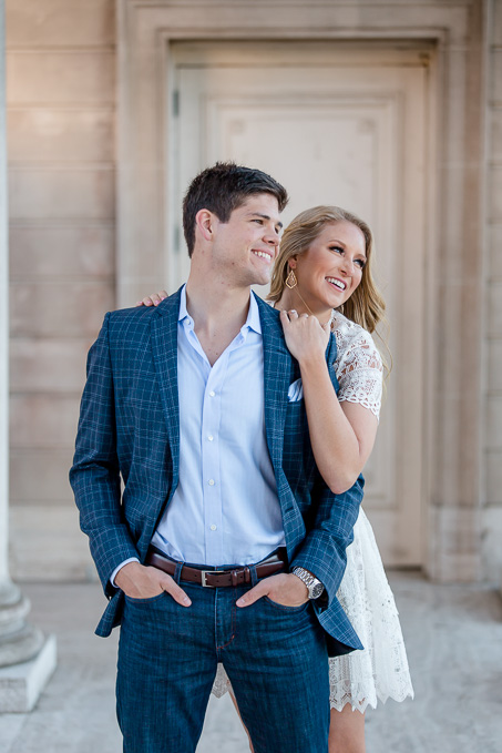 happy couple at their San Francisco engagement session