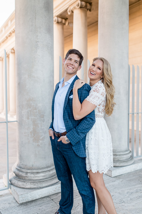 stunning couple in front of legion of honor