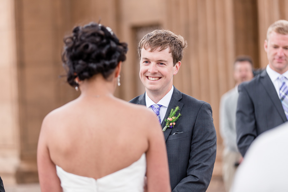 our happy groom when he says i do