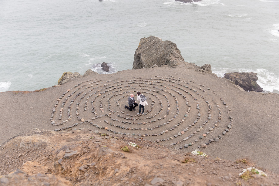 san francisco lands end labyrinth marriage proposal