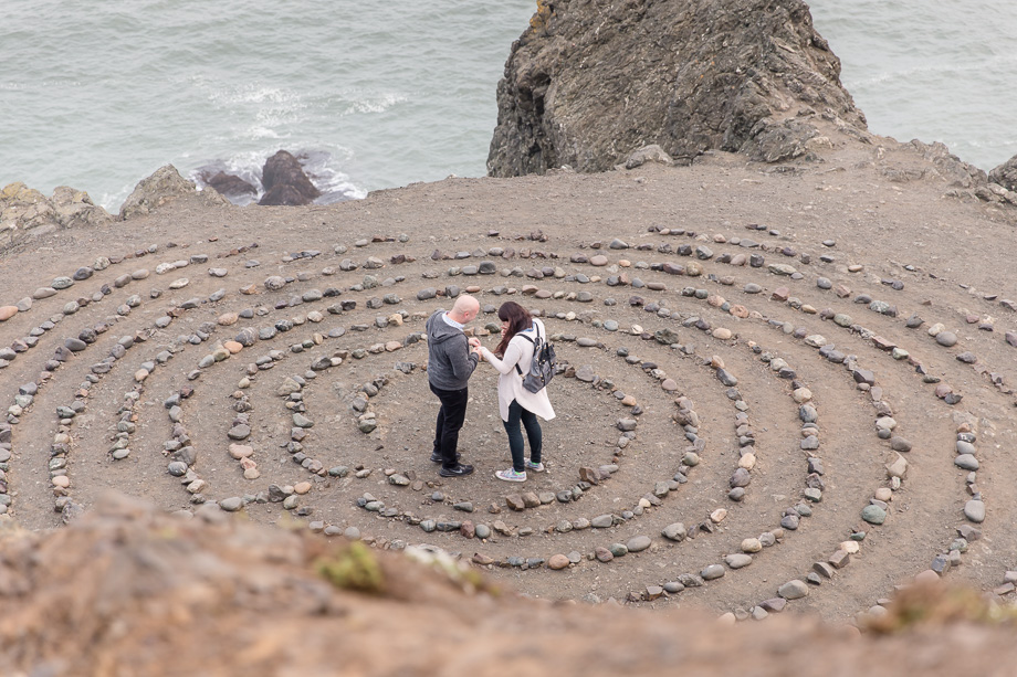 super romantic spot for san francisco engagement proposal