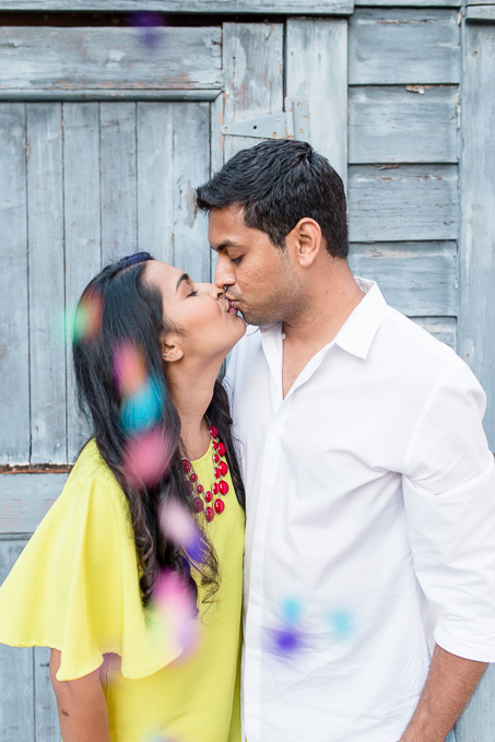 San Francisco bright and colorful engagement photo