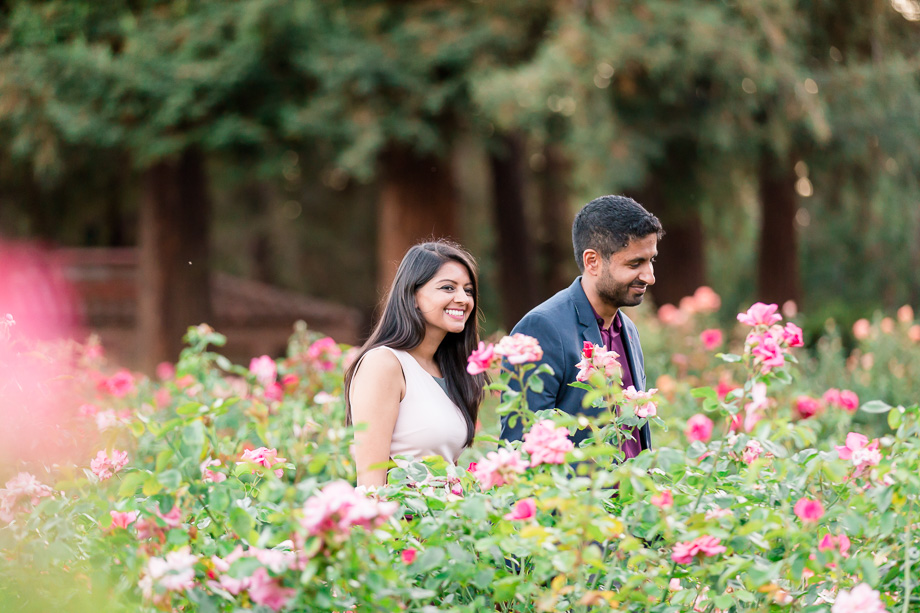 San Jose Municipal Rose Garden provides the most beautiful background for portraits